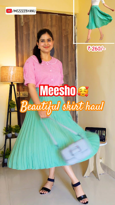 🛍️Meesho skirt haul | Trendy & Affordable skirts under ₹500 | Try - on Review 🥰 #meesho #skirts