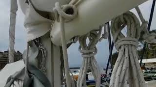 s\v Elegant'sea - Installing Garhauer boom vang to boom