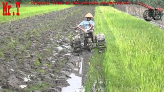 Two Wheel Hand Tractor Yanmar Tilling Field