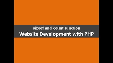 sizeof and count function development with php