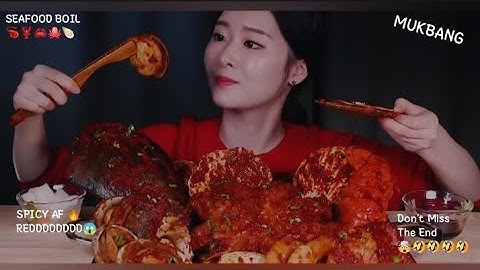 🦐🔥 Spicy Seafood Explosion! ASMR Boiled  Mussels & Octopus 🐙😋#viralvideo #mukbang #trending