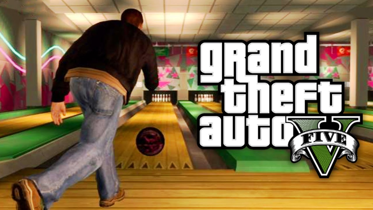 GTA 5 BOWLING MOD! PLAYING BOWLING IN THE NEW BOWLING ALLEY! (GTA 5