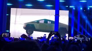 Tesla Cyber Rodeo - Elon Musk Entrance