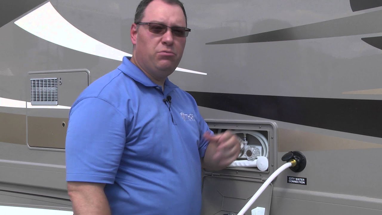 Water Hookup and Exterior Shower On Thor Motor Coach Motorhomes YouTube