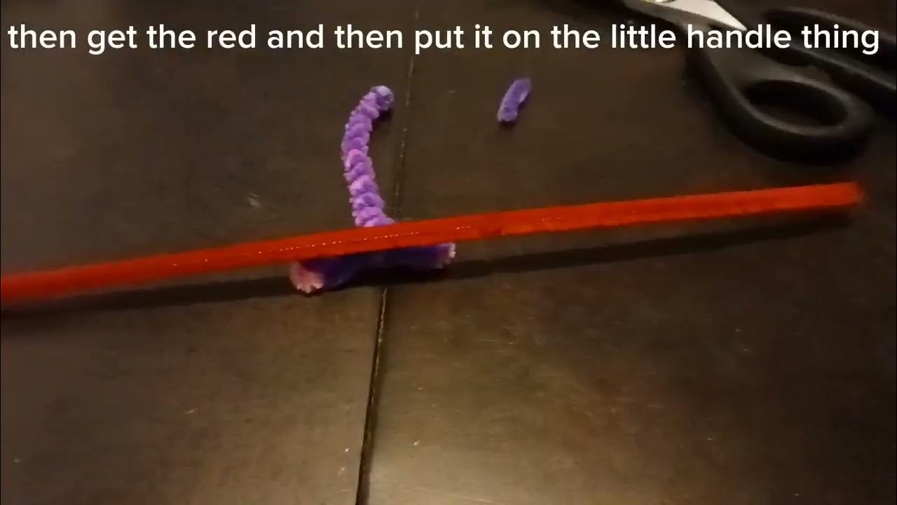 how to make a sword out of only pipe cleaners YouTube