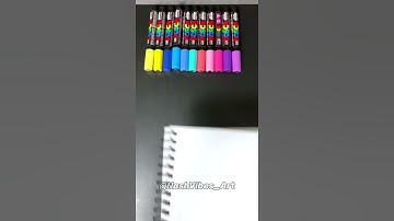 Drawing a New Character with Posca Markers! Satisfying (#Shorts)