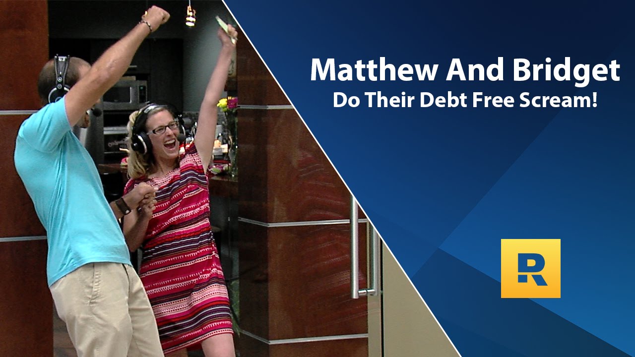 Matthew And Bridget Do Their Debt Free Scream!