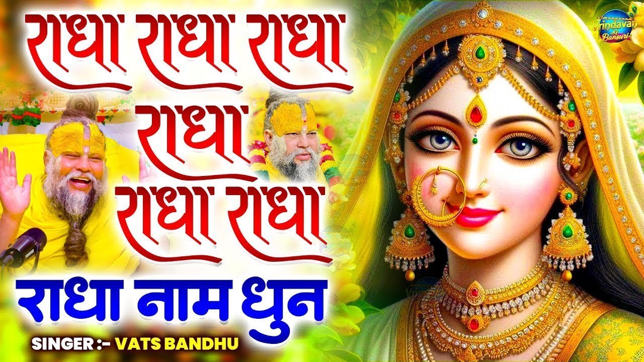 राधा नाम धुन🙏 Radha Naam Dhun,Radha Rani Bhajan,Radha Radha Jaap 5100 Bar,2025 New Radhajaap