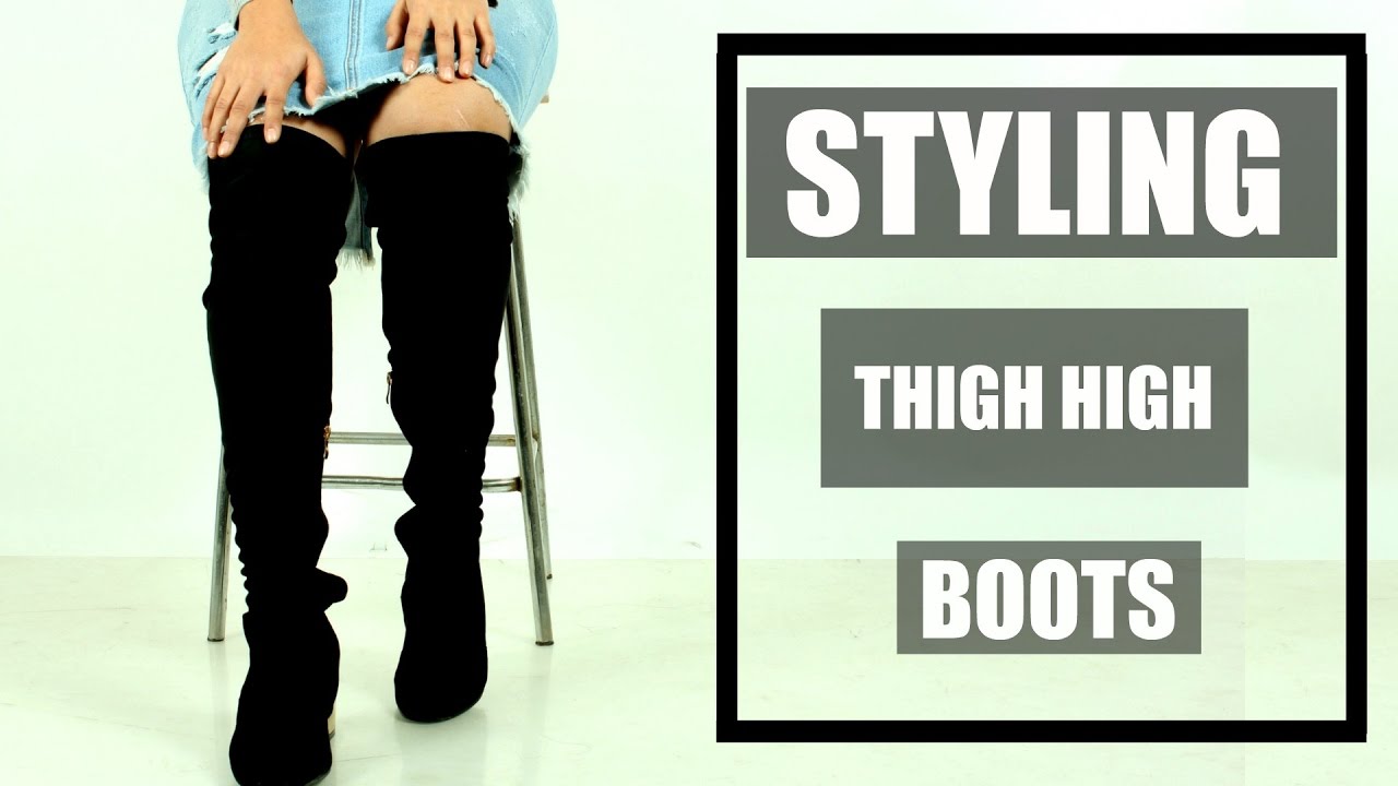 STYLING THIGH HIGH BOOTS | StyleMeUpWithSakshi - YouTube