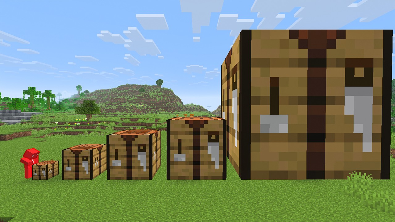 Minecraft, But Every Block Keeps Growing
