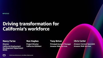 AWS re:Invent 2024 - Driving transformation for California’s workforce (WPS322)