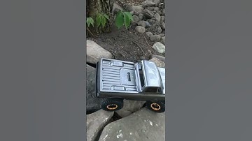 Rock Crawling In A C10 #axial #scx24 #c10 #crawling #rocks #rockcrawler