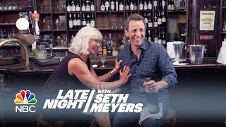 Seth and His Mom Go Day Drinking - Late Night with Seth Meyers