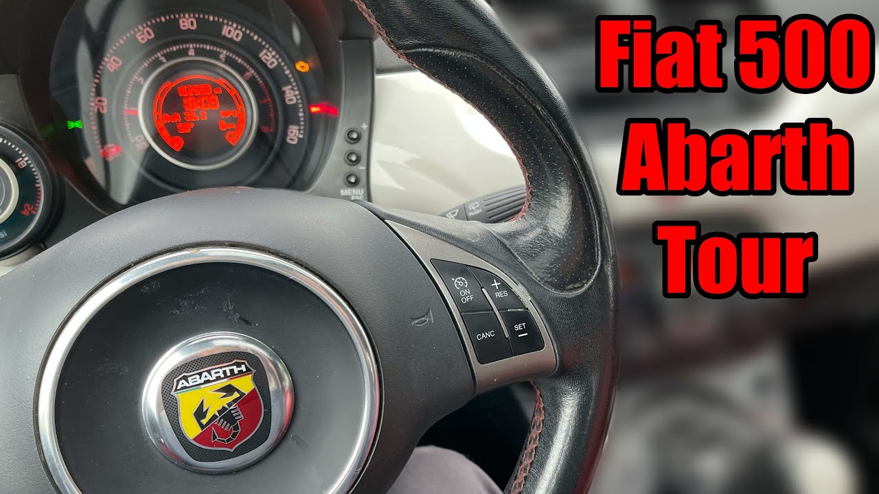 Fiat 500 Abarth. A small car with some interesting features.