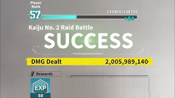 2 Billion Damage - Kaiju No. 8 Raid Battle 