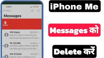 iPhone Me Messages Ko kaise Delete Kare || How To delete messages Conversation in iPhone