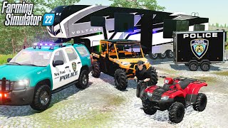 CAMPING TRIP AS POLICE OFFICERS | Farming Simulator 22