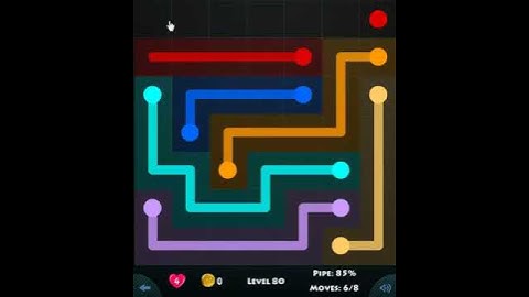 flow game facebook - green pack level 80 Connect the dots