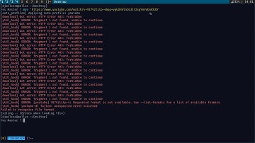 mpv fails to play youtube video with a fragment not found error, use dash-ffmpeg to fix the issue