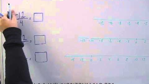 division of signed numbers