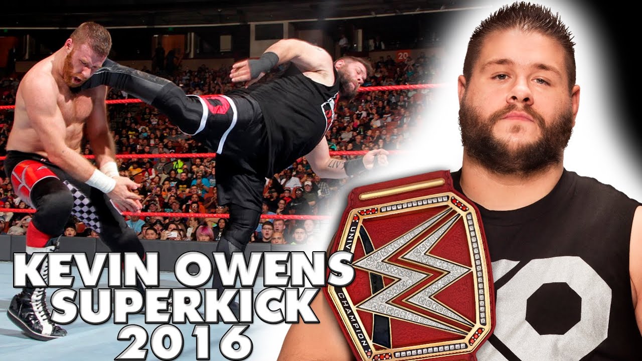 Kevin Owens - Superkick Compilation 2016 - YouTube