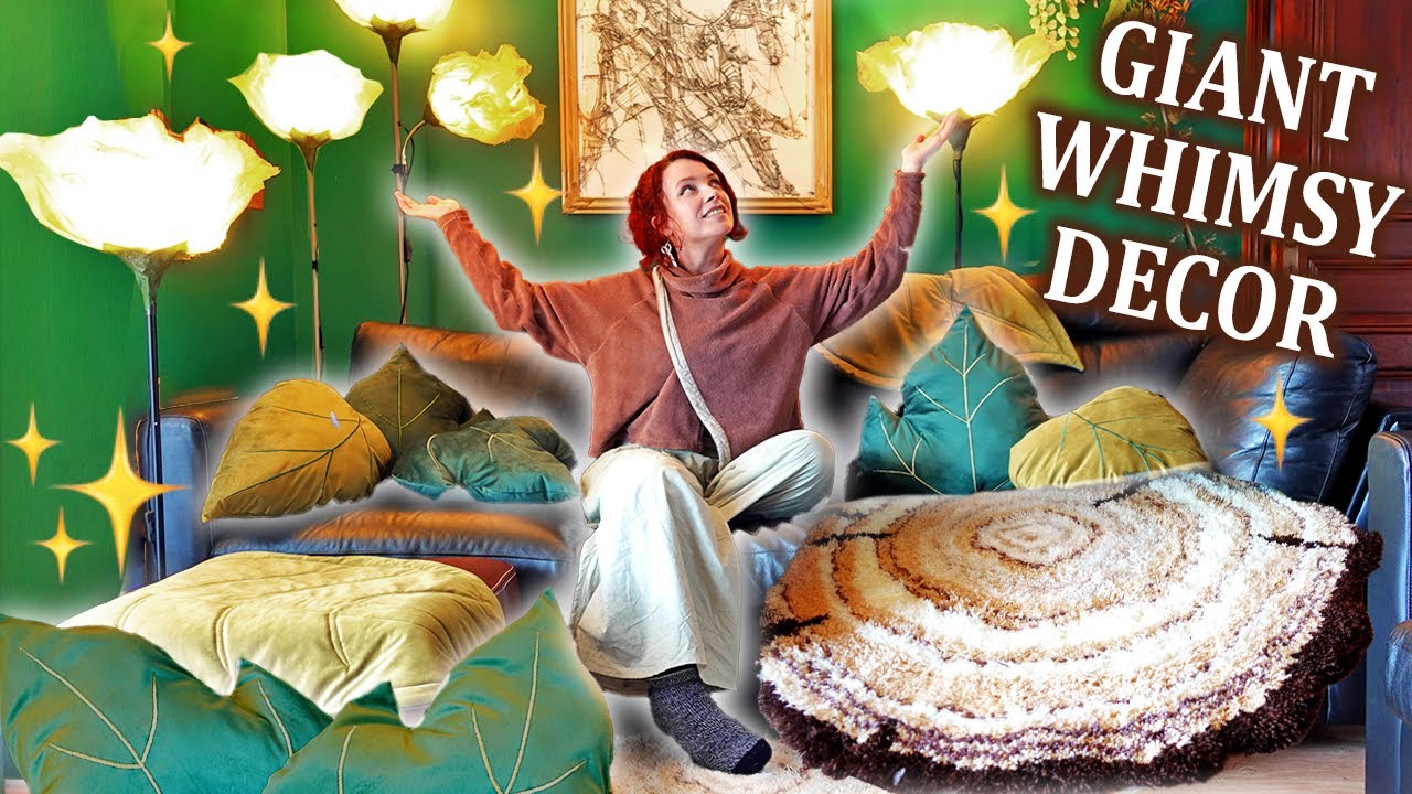 I made the CUTEST magical cozy home decor 🌿🪵✨