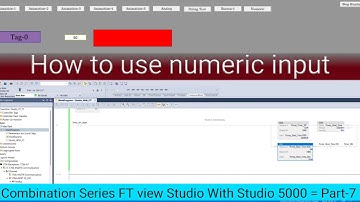 Numerieke invoer gebruiken || FactoryTalk View Studio SE | Studio 5000 Logix Designer
