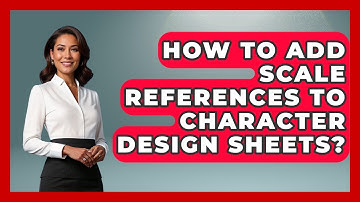 How To Add Scale References To Character Design Sheets? - The Virtual Art Desk