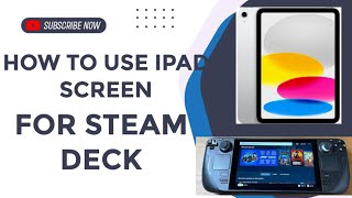 How to use ipad screen for steam deck || Ipad screen for steam deck || IPAD tricks || steam deck