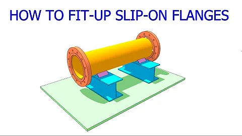 How to fit up Slip on Fnalges on a pipe  Tutorial