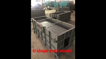 U shape concrete drain mould
