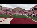Wisconsin Badgers football game Build Me Up Buttercup, slow motion wave and Jump Around