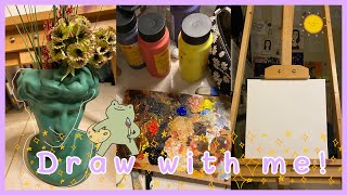 ❞ Draw with me❞ - acrylic colors-طلعت ألوان البشرة من الألوان الأساسية