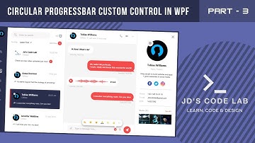 WPF C# | Chat UI Wpf Part - 3 | How to design a Chat UI using Wpf C# easily (Jd