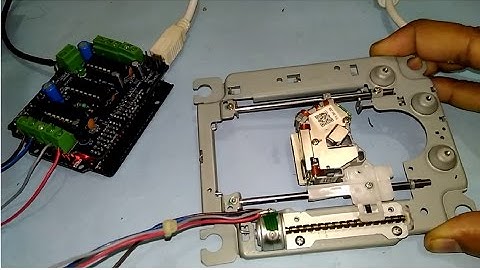 Take out DVD Drive Stepper motor mechanism + Wiring + Test run