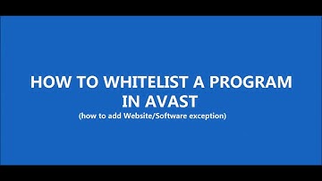 How to Whitelist a program in avast - TechBlot