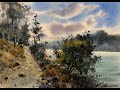 How to paint landscape in watercolor by javid tabatabaei
