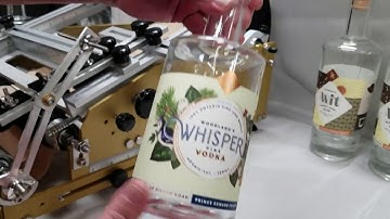 Race 7230 RLTC-SP Reverse Tapered Spirits Bottle with Full wrapping label