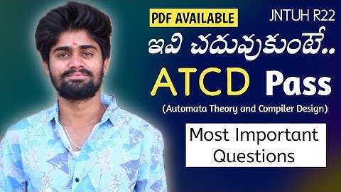Score 40+/60 | Must & should Learn questions of ATCD | JNTUH R22 | CodingFataka