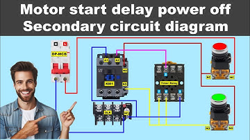 OFF Delay Timer Control Contactor Wiring Diagram | Step-by-Step Guide @Electricalgenius
