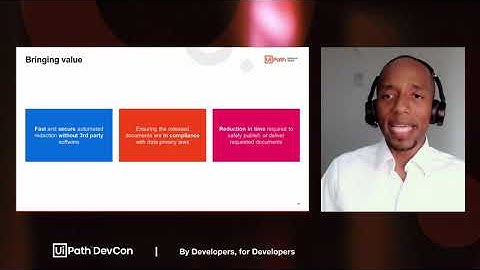 UiPath DevCon 2021: Data Privacy Compliance - Document Redaction with Document Understanding