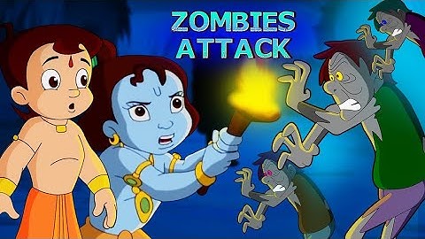 Chhota Bheem and Little Krishna vs Zombie Attack || kids cartoon stories || Adventure Stories