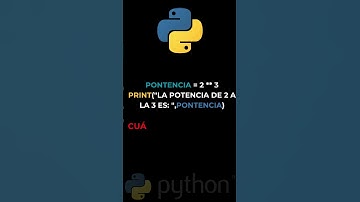 Potencia en python  #programación #python #cursopython #ai  #inteligenciaartificial