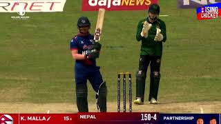 Kushal Malla hitting 3 sixes against Ireland in day 2🔥🇳🇵