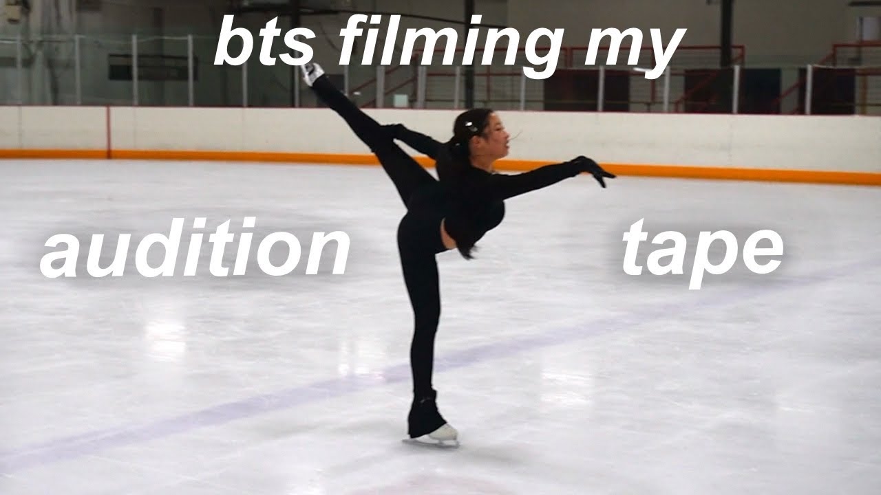 BTS of my figure skating AUDITION TAPE applying to disney on ice
