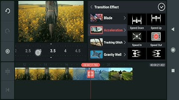 How to use ACCELERATION TRANSITION in Kinemaster