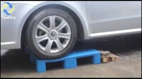 Plastic pallet weighing