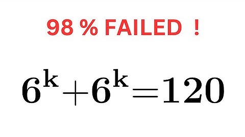 Can you solve this Exponential Equation? | Math Olympiad Problem |
