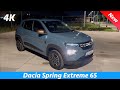 Dacia Spring Extreme 2023 - Night Review in 4K (Exterior - Interior) Apple CarPlay