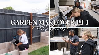DIY Diaries: LETS SORT OUR GARDEN | Raised rendered planters DIY | New Build Garden Renovation PART1